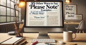 35 Other Ways to Say “Please Note” (With Examples)