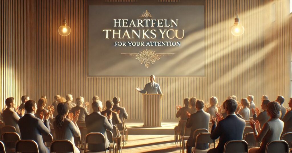 Heartfelt Thanks for Your Attention