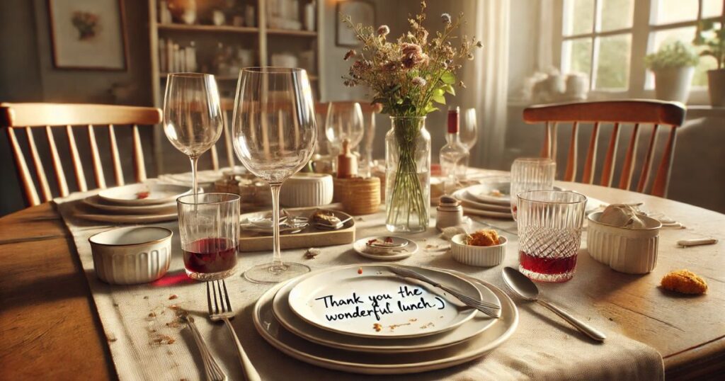 Thank You for the Wonderful Lunch