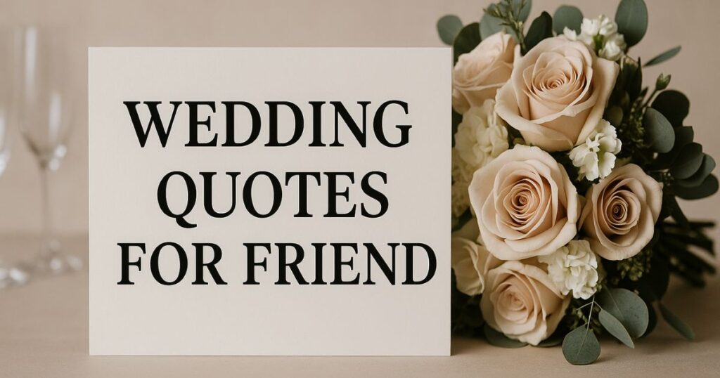 Wedding Quotes For Friend