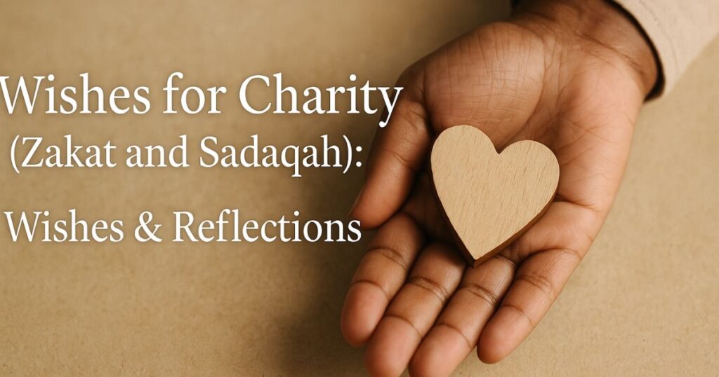 Wishes for Charity (Zakat and Sadaqah)