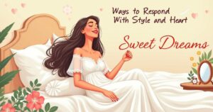 70+ Ways to Response to Sweet Dreams With Style and Heart