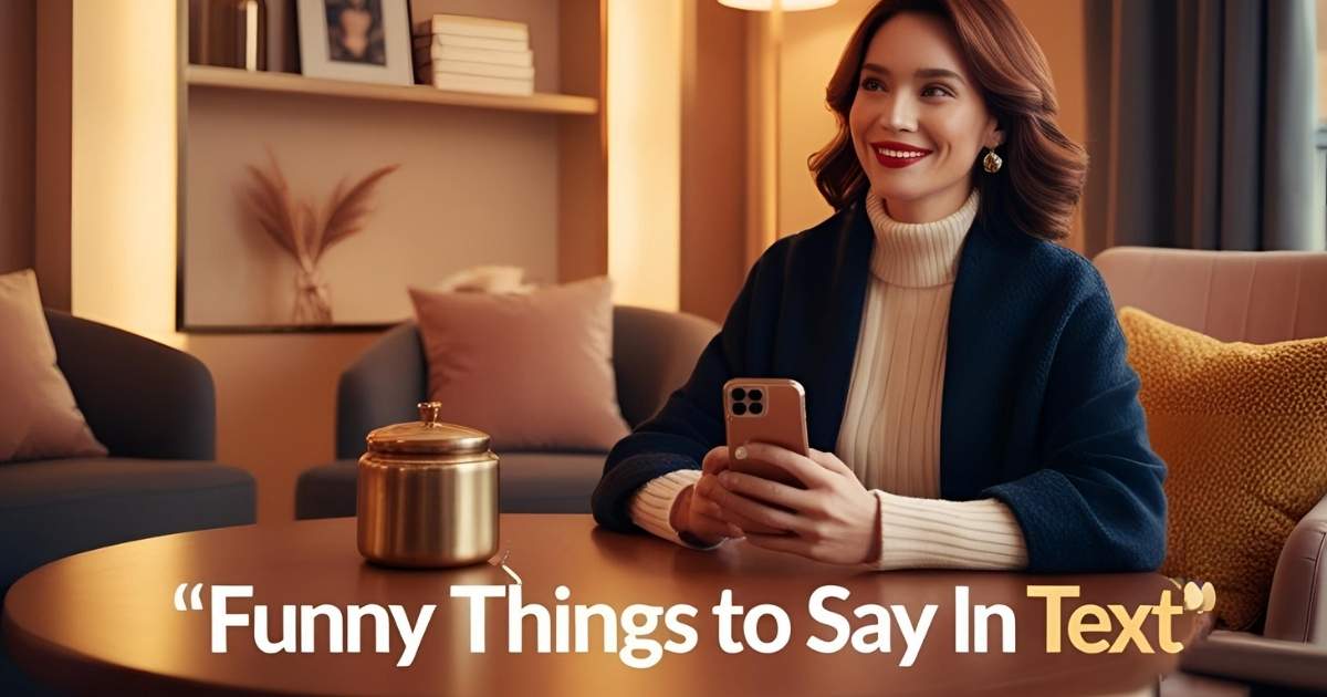 Funny Things to Say In A Text