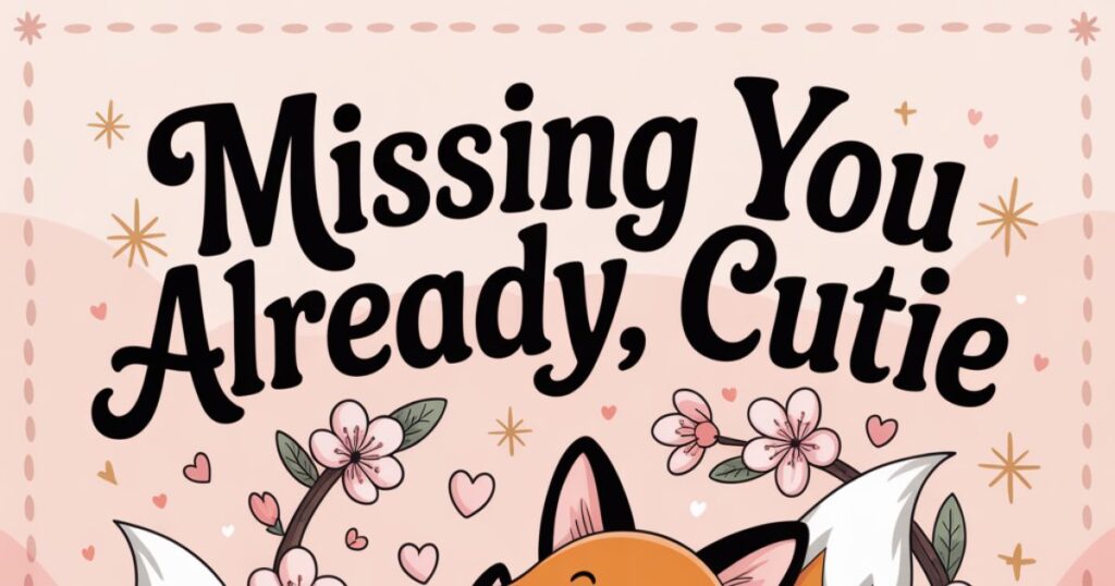Flirty Response to I Miss You to Partner