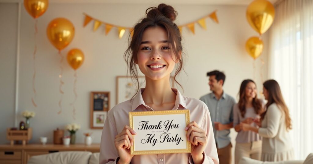 Thank You for Coming to My Birthday Party