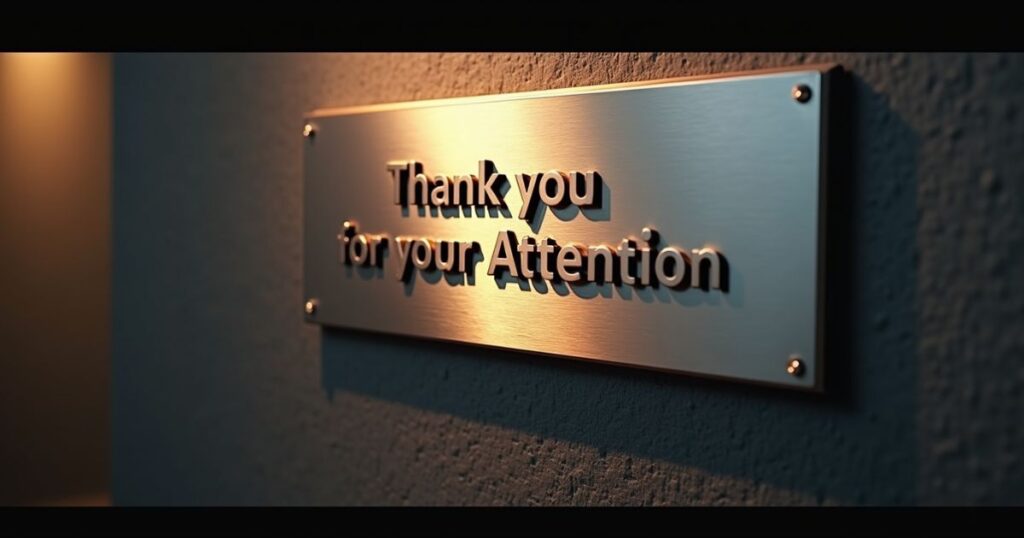 Thank you for your Attention Meme