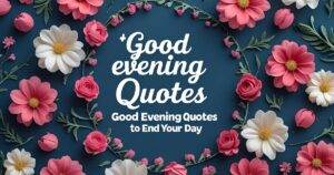80+ Uplifting Good Evening Quotes to End Your Day