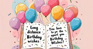 Long Distance Birthday Wishes