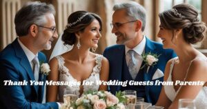 Thank You Messages for Wedding Guests from Parents