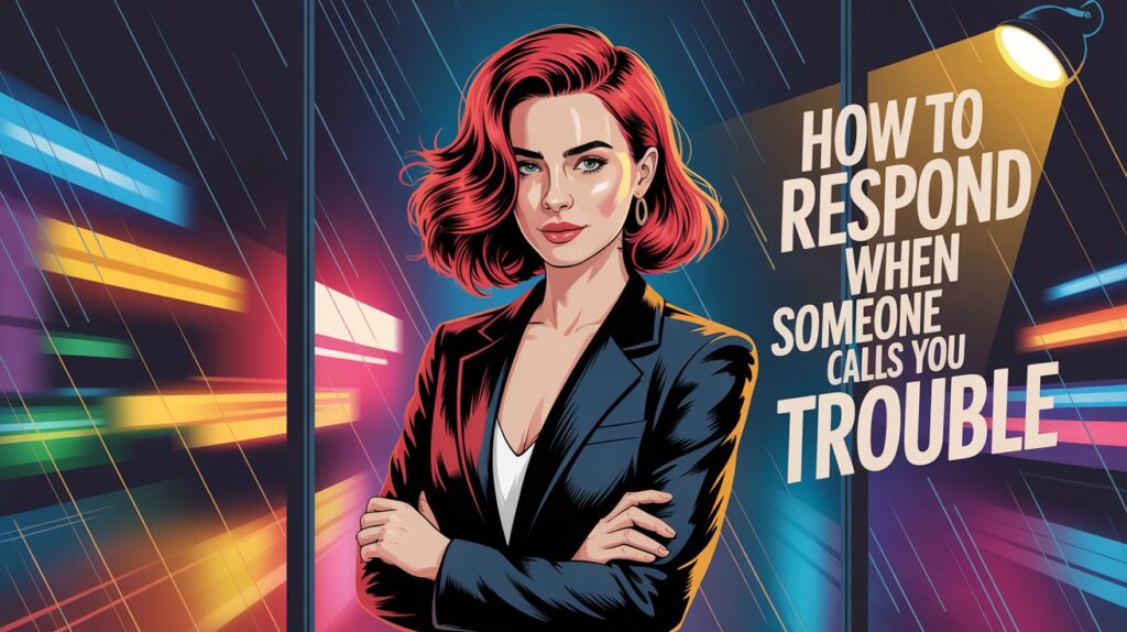 How To Respond When Someone Calls You Trouble?