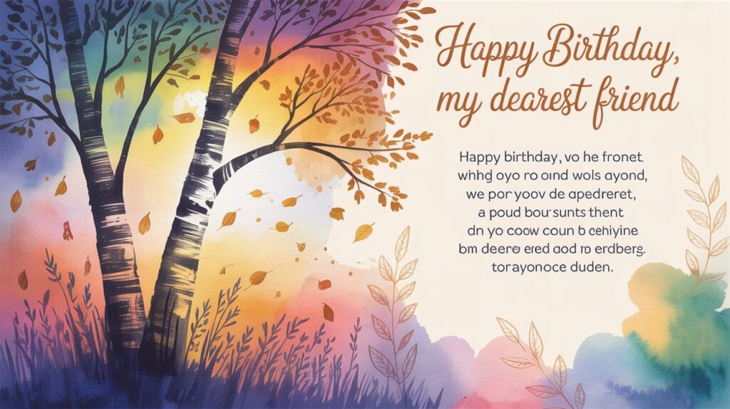 Emotional Birthday Poems for Best Friend