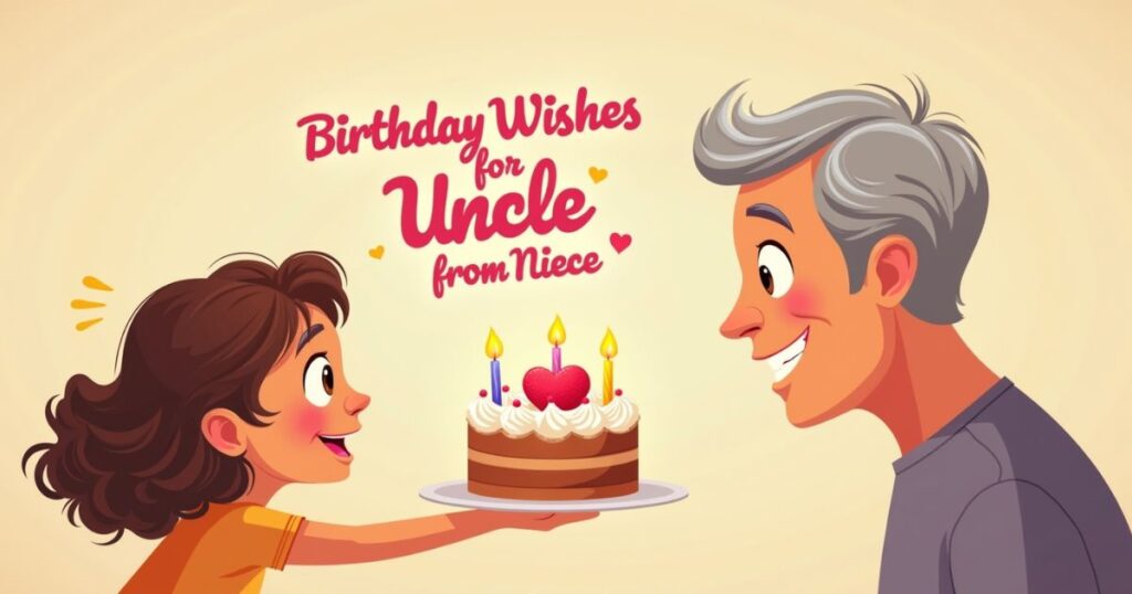 Funny Birthday Wishes for Uncle from Niece