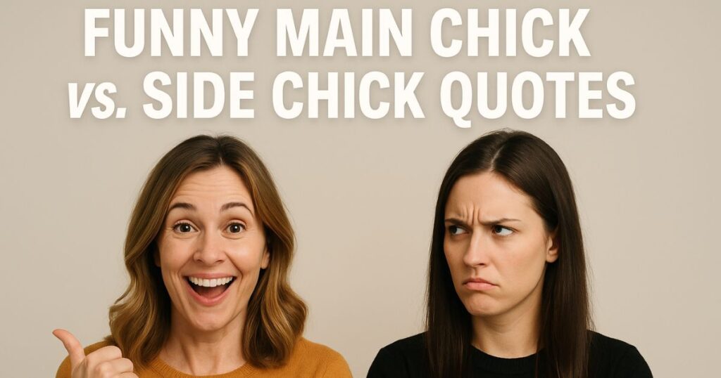 Funny Main Chick vs. Side Chick Quotes