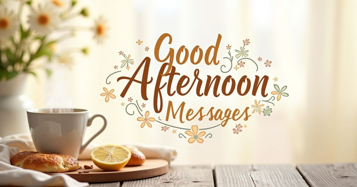 Good Afternoon Messages for a Happy Tuesday