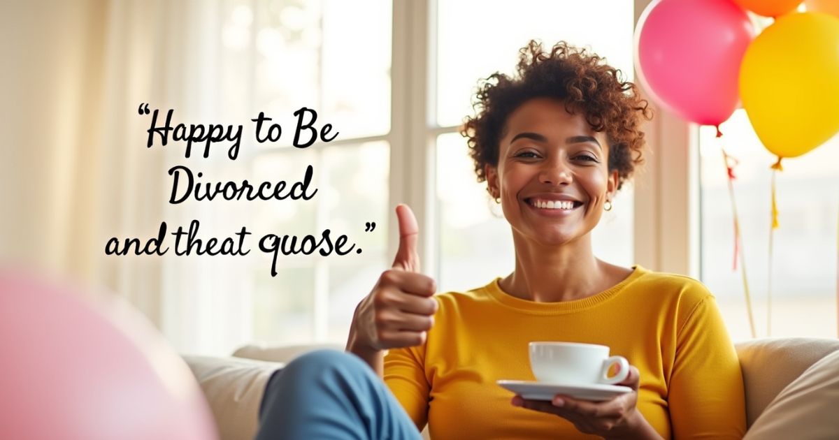 Happy to Be Divorced Quotes