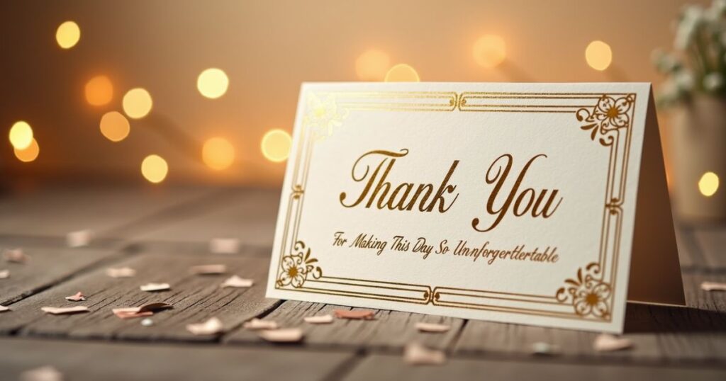 Thank You Letters For A Wonderful Event