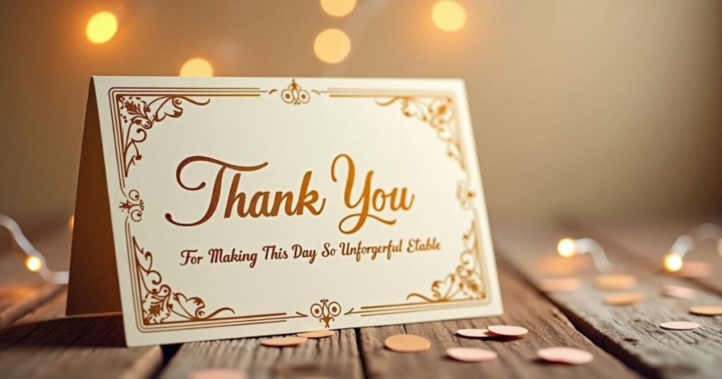 Thank You Messages For A Wonderful Event