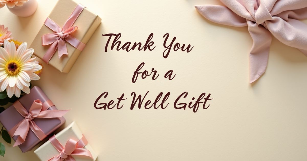 Thank You for a Get Well Gift