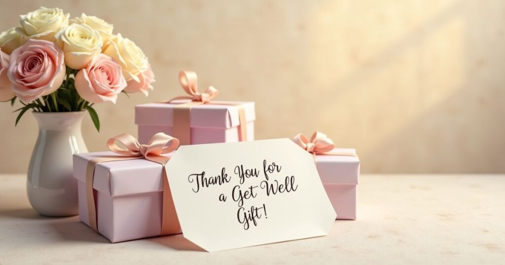 Thank you for the lovely get well gift
