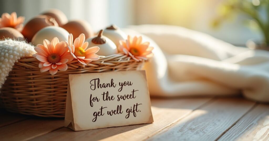 Thank you for the sweet get well gift