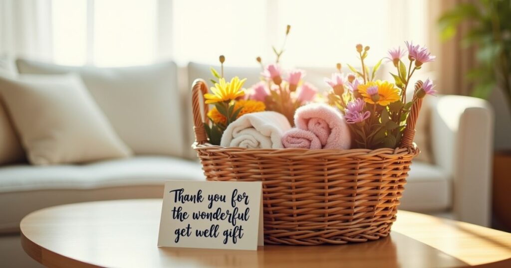 Thank you for the wonderful get well gift