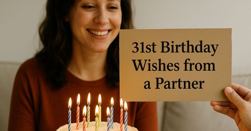 31st Birthday Wishes from a Partner