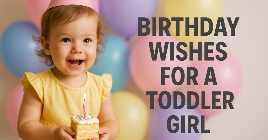  Birthday Wishes for a Toddler Girl
