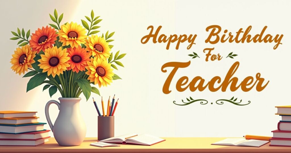 Formal Birthday Wishes for Teacher