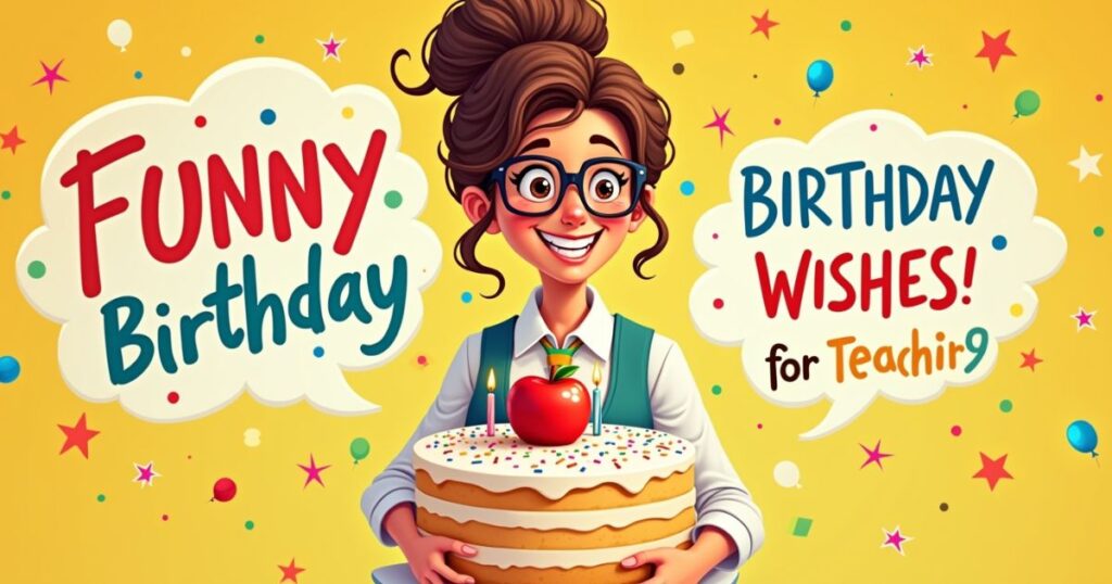 Funny Birthday Wishes for Teacher