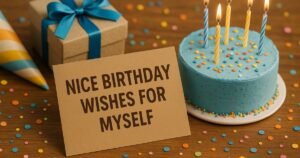 Nice Birthday Wishes for Myself