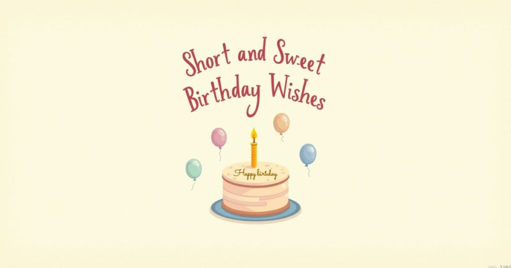 Short and Sweet Birthday Wishes