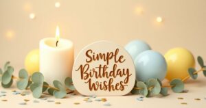 Simple Birthday Wishes