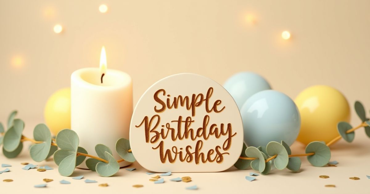 Simple Birthday Wishes